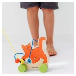 Dikkie Dik Houten Trekfiguur met Motoriekspiraal
