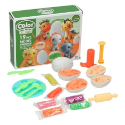 Dino Kleiset - 6 Kleuren Klei - 19dlg.