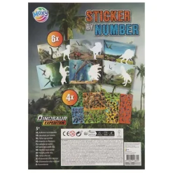 Dino Stickeren op Nummer