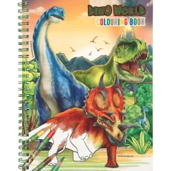 Dino World Kleurboek met Kleurpotloden