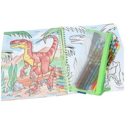 Dino World Kleurboek met Kleurpotloden