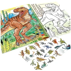 Dino World Kleurboek met Kleurpotloden
