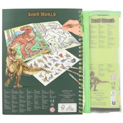 Dino World Kleurboek met Kleurpotloden