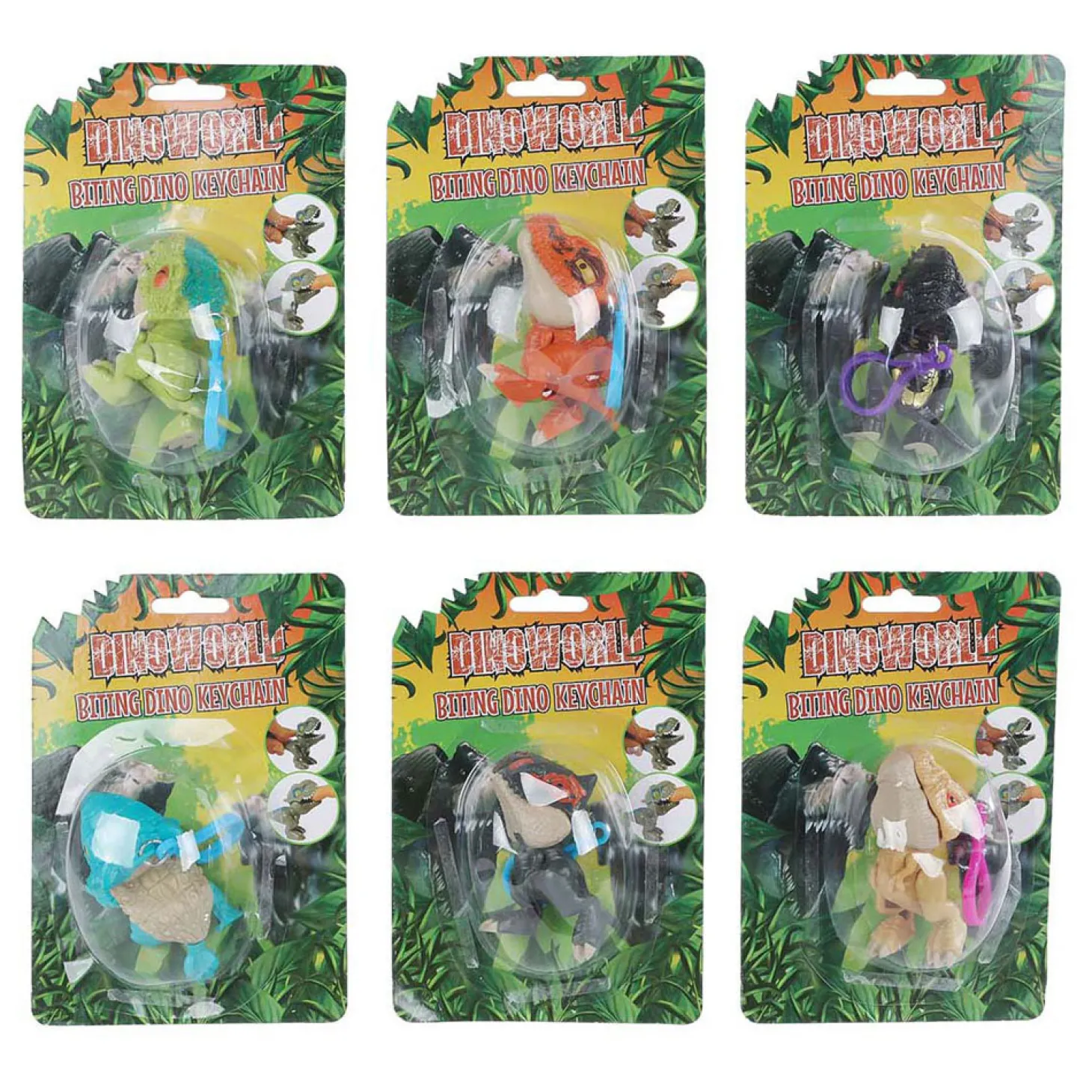 Dinoworld Bijtende Dinosaurus Sleutelhanger, 12cm