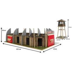 Dinoworld Houten Dinosaurus Park met Uitkijktoren Speelset