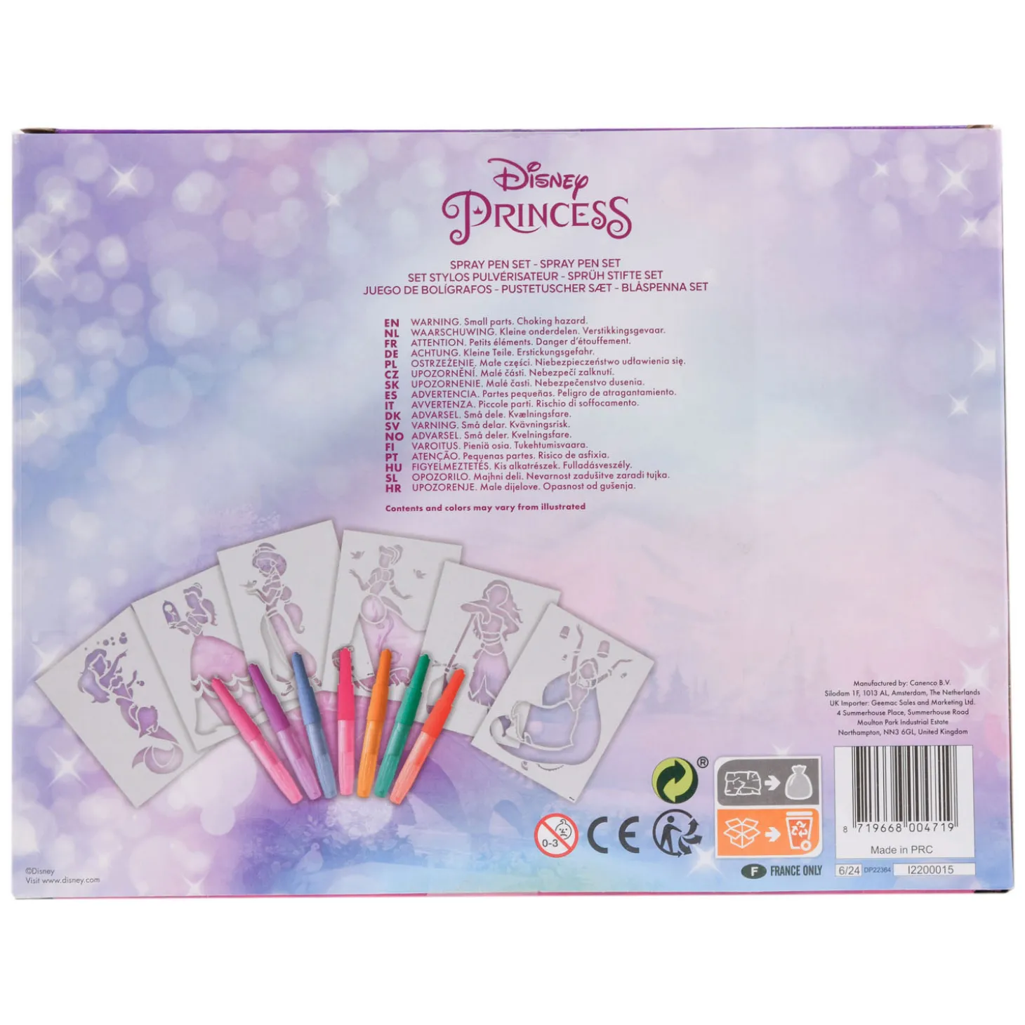 Disney Princess Blaaspennen Set