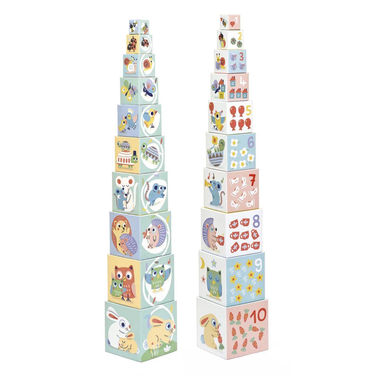 Djeco BabyBioki Blokken, 10dlg.