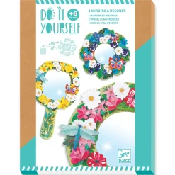 Djeco Bloemen Spiegels Knutselset, 3st.