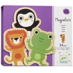 Djeco Coucou Houten Magneet Dieren, 24st.