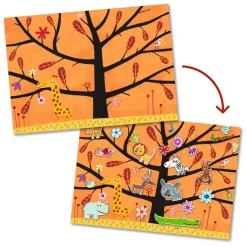 Djeco Creatief Mapje met 30 Stickers - Boomdieren