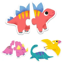 Djeco Dinosaurus Duo Puzzels, 10 puzzels