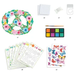 Djeco DIY - Bloemenmobiel incl 8 Kleuren Plakkaatverf