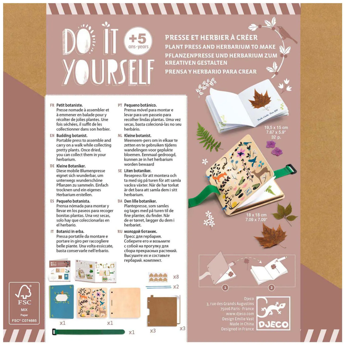 Djeco DIY - Knustelset Herbariumschrift