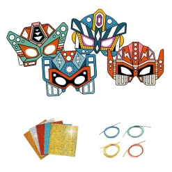 Djeco DIY - Masker Super Robots - 4 Maskers