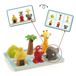 Djeco Eduludo Jungledieren Inzicht Spel