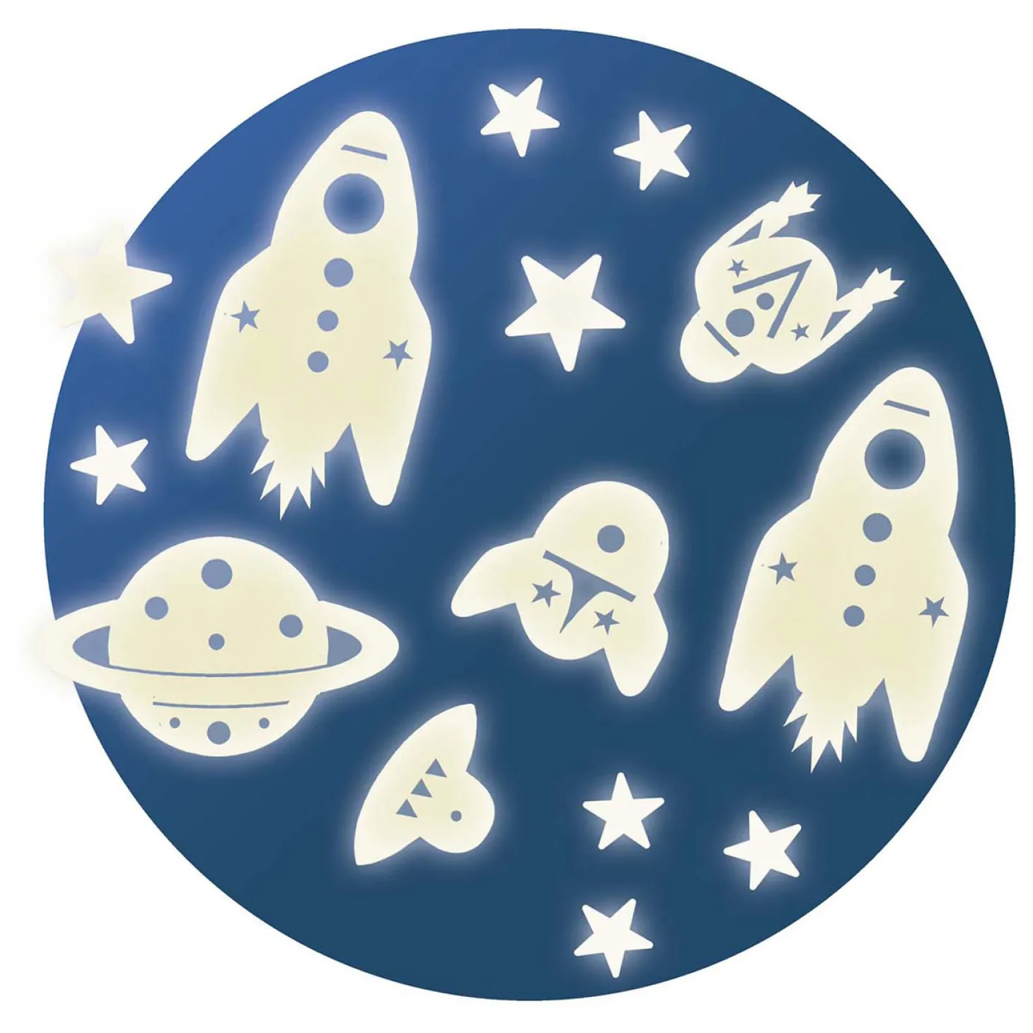 Djeco Glow in the Dark Stickers Ruimte