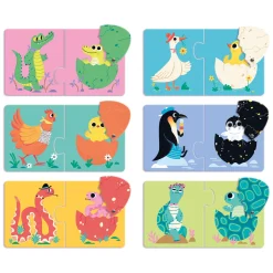 Djeco Grappige Eieren, 6 Puzzels