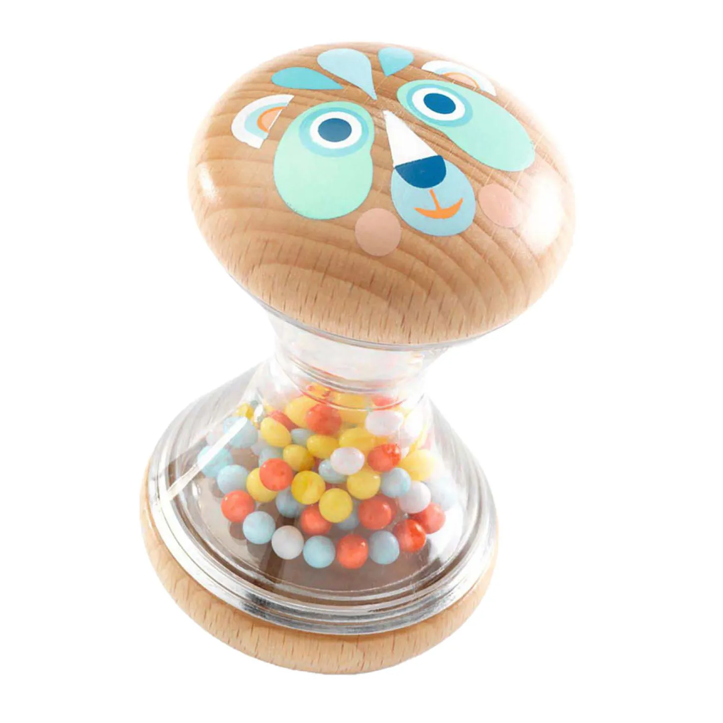 Djeco Houten Babyrammelaar met Balletjes