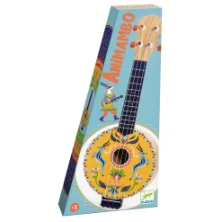 Djeco Houten Gele 4-snarige Banjo