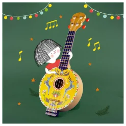 Djeco Houten Gele 4-snarige Banjo