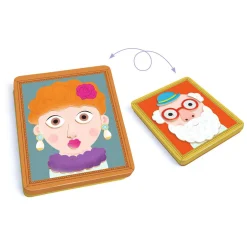 Djeco Houten Magneten Mix en Match - Portretten