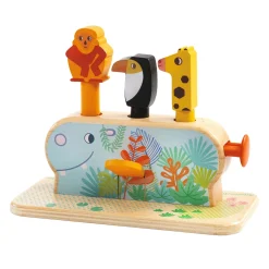 Djeco Houten Multi Pop Dieren