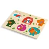 Djeco Houten Puzzel Dieren Huis, 6st.