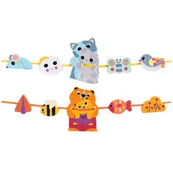 Djeco Houten Rijgkralen - Incl 2 Koordjes