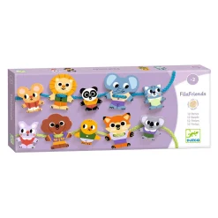 Djeco Houten Rijgkralen Dieren - Incl 2 Koordjes