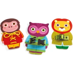 Djeco Houten Rijgpuzzel Dieren