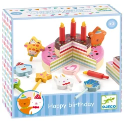 Djeco Houten Verjaardagstaart met Kaarsjes, 16dlg.