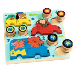 Djeco 2-in-1 Houten Puzzel Spel