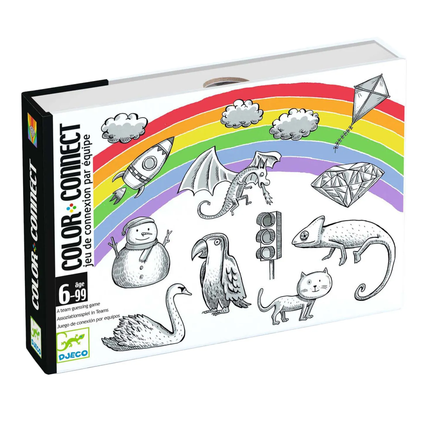 Djeco Kaartspel Color Connect - Tot 6 Spelers