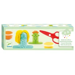 Djeco Klei Set - Kappers Workshop - 2 Kleuren Klei