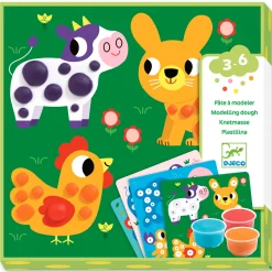 Djeco Kleiset Dieren - 6 Kleuren Klei