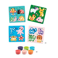 Djeco Kleiset Dieren - 6 Kleuren Klei