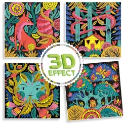 Djeco Kleuren met 3D-effect - Fantasy Forest