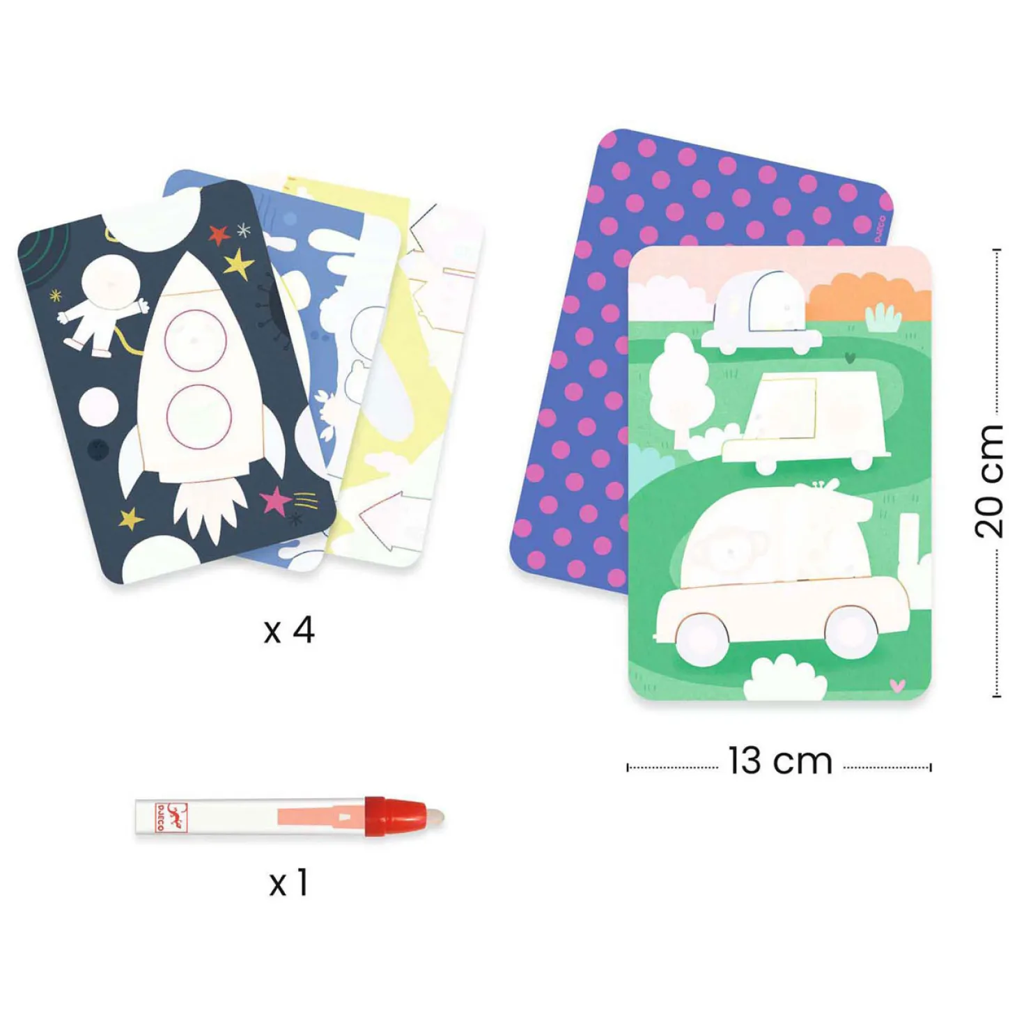 Djeco Kleuren met Water - Onderweg