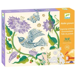 Djeco Knutselen Graveren - Bloemen