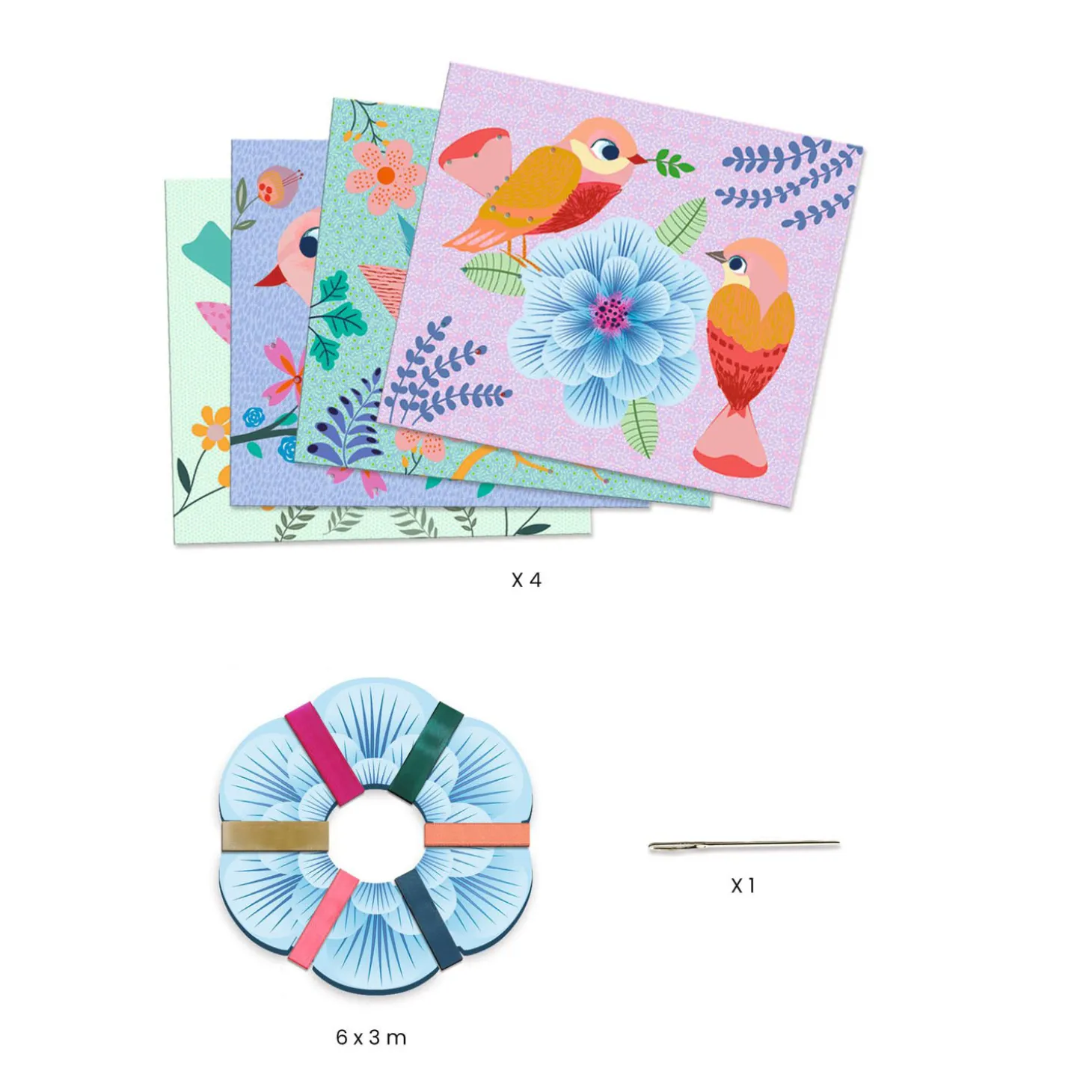 Djeco Knutselkaarten Vogels