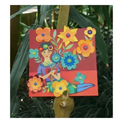 Djeco Knutselset Kaarten versieren met bloemen - Frida Kahlo