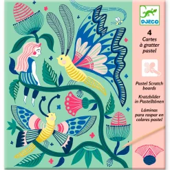 Djeco Kraskaarten - Fantasie Tuinen