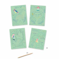 Djeco Kraskaarten - Fantasie Tuinen