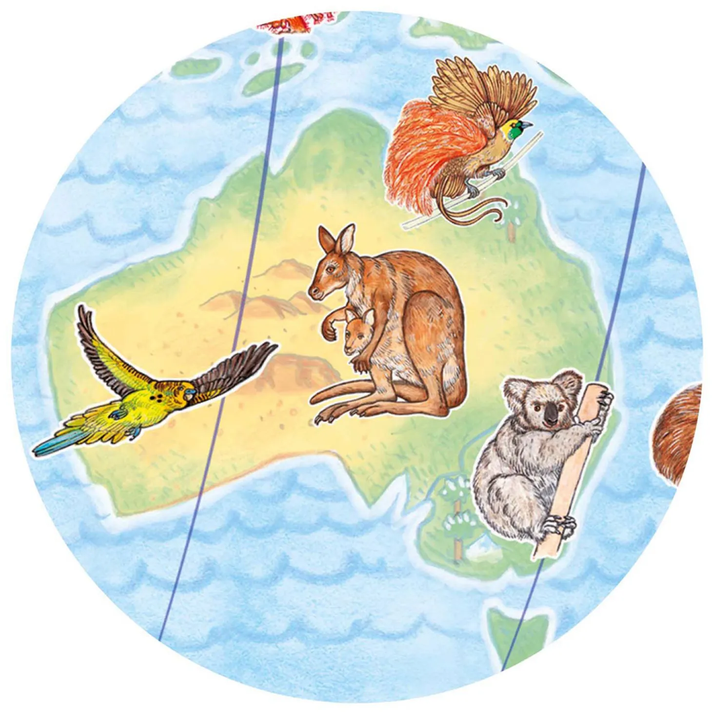 Djeco Legpuzzel Dieren van de Wereld - 100st.