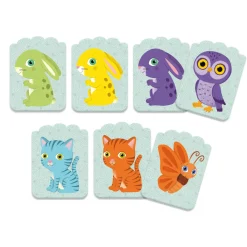 Djeco Little Match Kaartspel Dieren