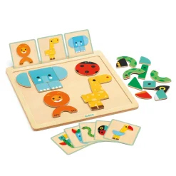 Djeco Magneten Dierenspel Geo Basic, 24dlg.