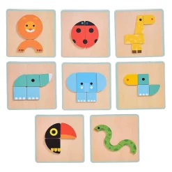 Djeco Magneten Dierenspel Geo Basic, 24dlg.