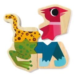 Djeco Magnetische Dieren Puzzels Hout