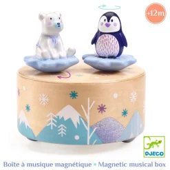 Djeco Magnetische Muziekdoosje - Beer en Pinguin