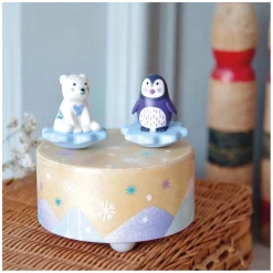 Djeco Magnetische Muziekdoosje - Beer en Pinguin